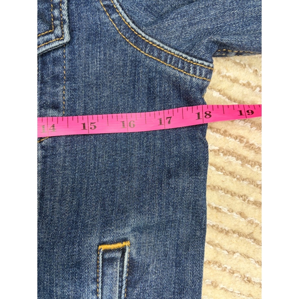 Levis Womens Original Trucker Denim Jacket Medium Wash Blue Stretch Classic S - Picture 5 of 6